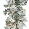Flocked Balsam Garland 9 FT x 14 in. Staylit