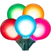 LED G50 Glass Bulb 15 FT 15 Lights - Multicolor