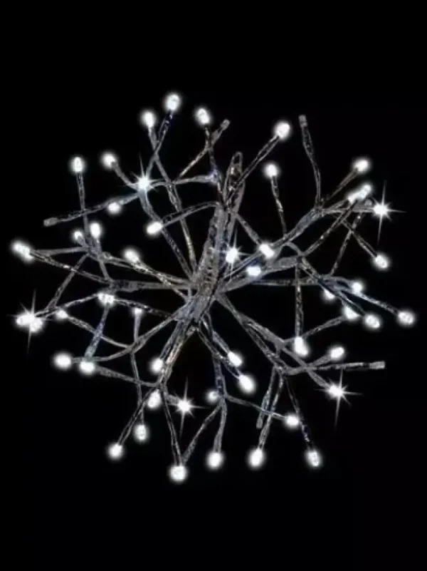 LED Shimmer Sphere 12 in. Pure White Twinkle