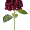 Natural Touch Faux Hydrangea 25 in. Burgundy