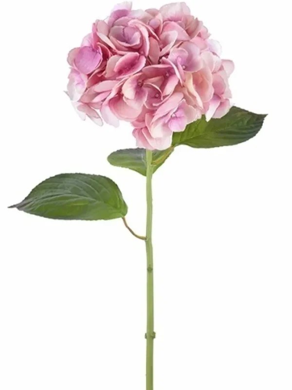 Natural Touch Hydrangea 25 in. Deep Lavender