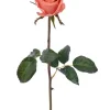 Natural Touch Rose Bud Pick 20.5 in. Salmon