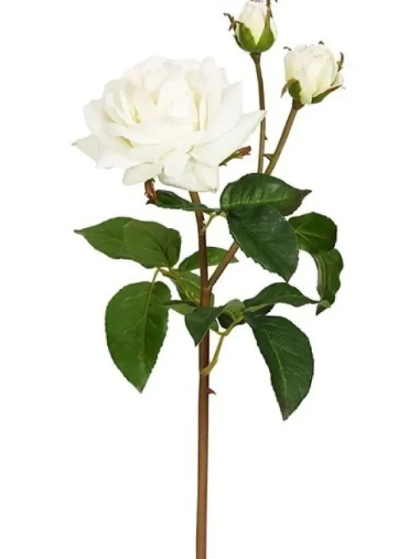 Natural Touch Rose Sweet Juliet 22 in. Cream