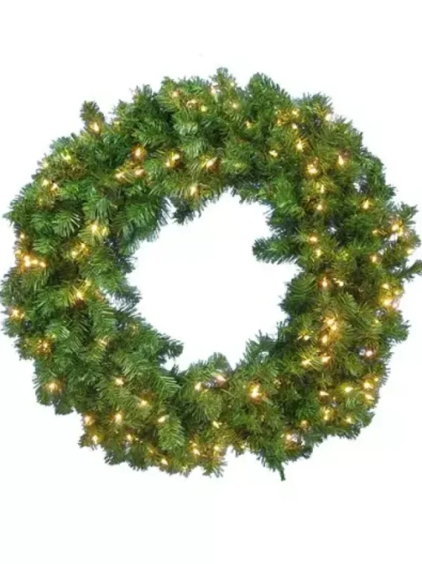 Norway Pine Wreath 36 in. Staylit