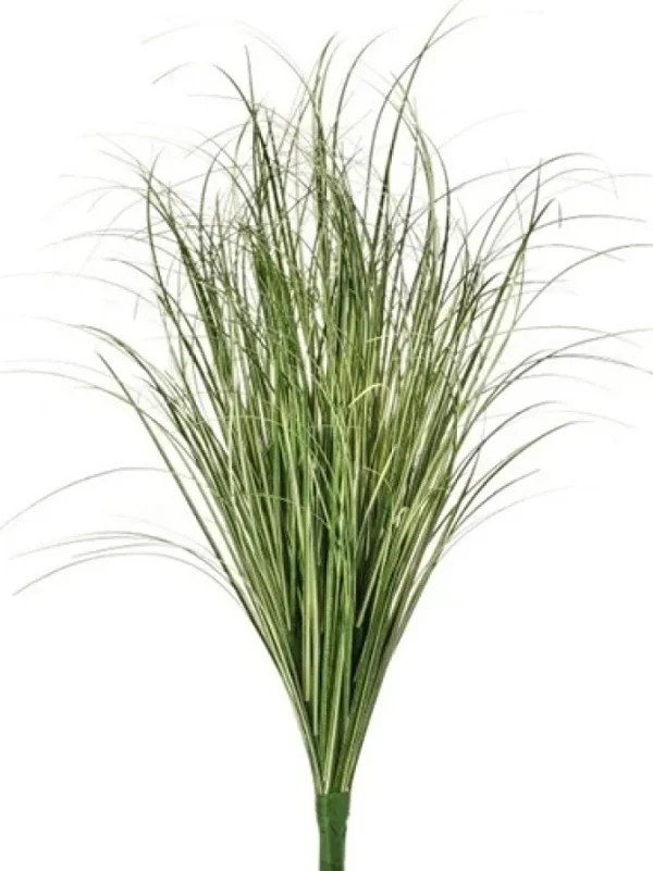 PVC Deluxe Grass Bush 26 in. Variegated