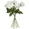 Real Touch Full Bloom Roses 17 in. White