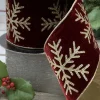 Velvet Snowflake 4 in. x 10 yd. Ruby